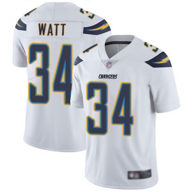Los Angeles Chargers NFL Football Derek Watt White Jersey Youth Limited  #34 Road Vapor Untouchable->youth nfl jersey->Youth Jersey